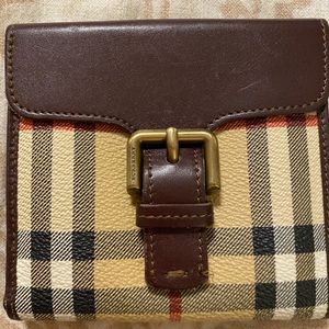 Burberry check wallet